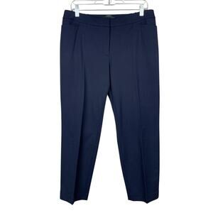 Talbots Petites Hampshire Dress Pants Blue Ankle Trousers Women's 14WP